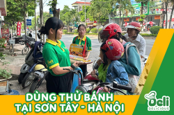 Chương trình dùng thử bánh cuộn DELI tại Sơn Tây: Hương vị tươi mới chinh phục khách hàng